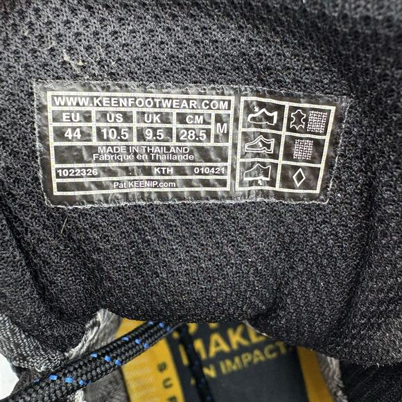 Keen Hiking Boots Mens 10.5 Steens Vent Green Black Leather Lace Up Outdoor - Picture 2 of 10